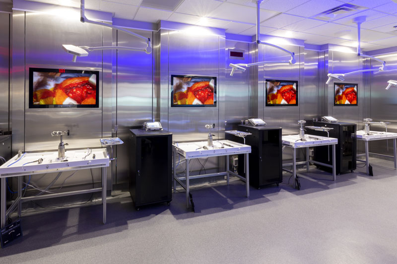 Multiple surgical education stations