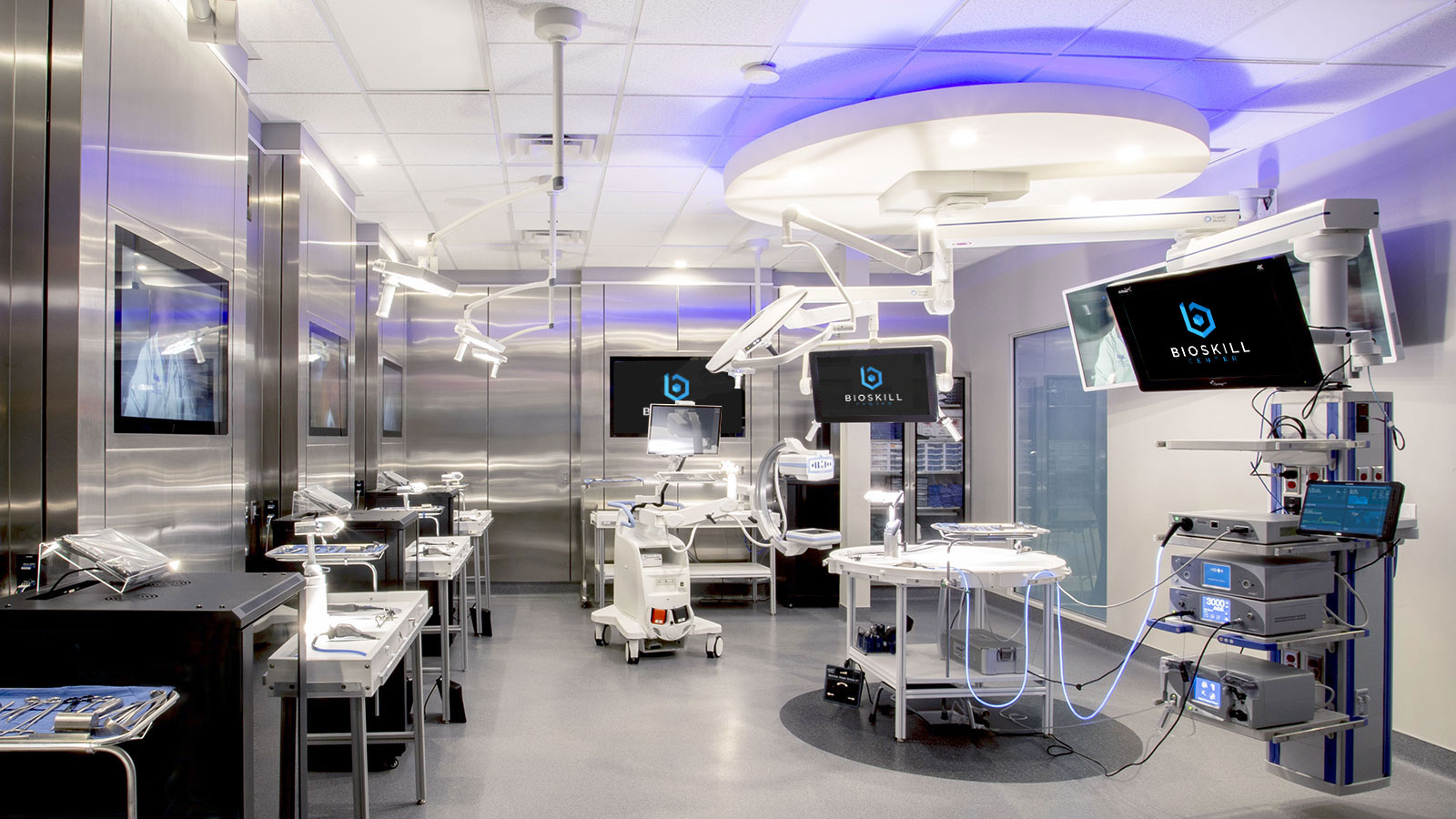 Bioskills lab interior and stations in Las Vegas, Nevas